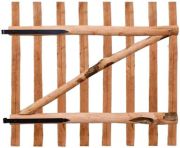 vidaXL Lazdu koka žoga vārti 100 x 90 cm (142595) vidaXL Lazdu koka žoga vārti 100 x 90 cm (142595)