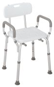 Weinberger dušas un vannas krēsls ar atzveltni un roku balstiem (06955) Weinberger dušas un vannas krēsls ar atzveltni un roku balstiem (06955)