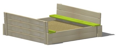 Wendi Toys Smilšu kaste ar koka pārsegu un sēdvietām Wendi Toys Smilšu kaste ar koka pārsegu un sēdvietām